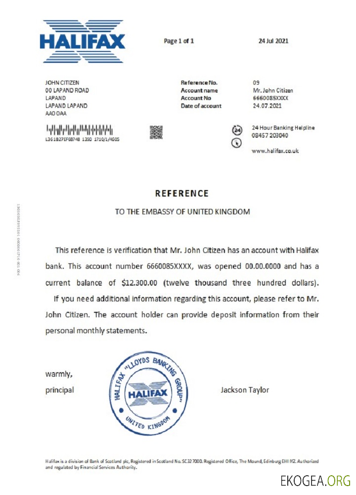 Royaume , Uni , Halifax , reference